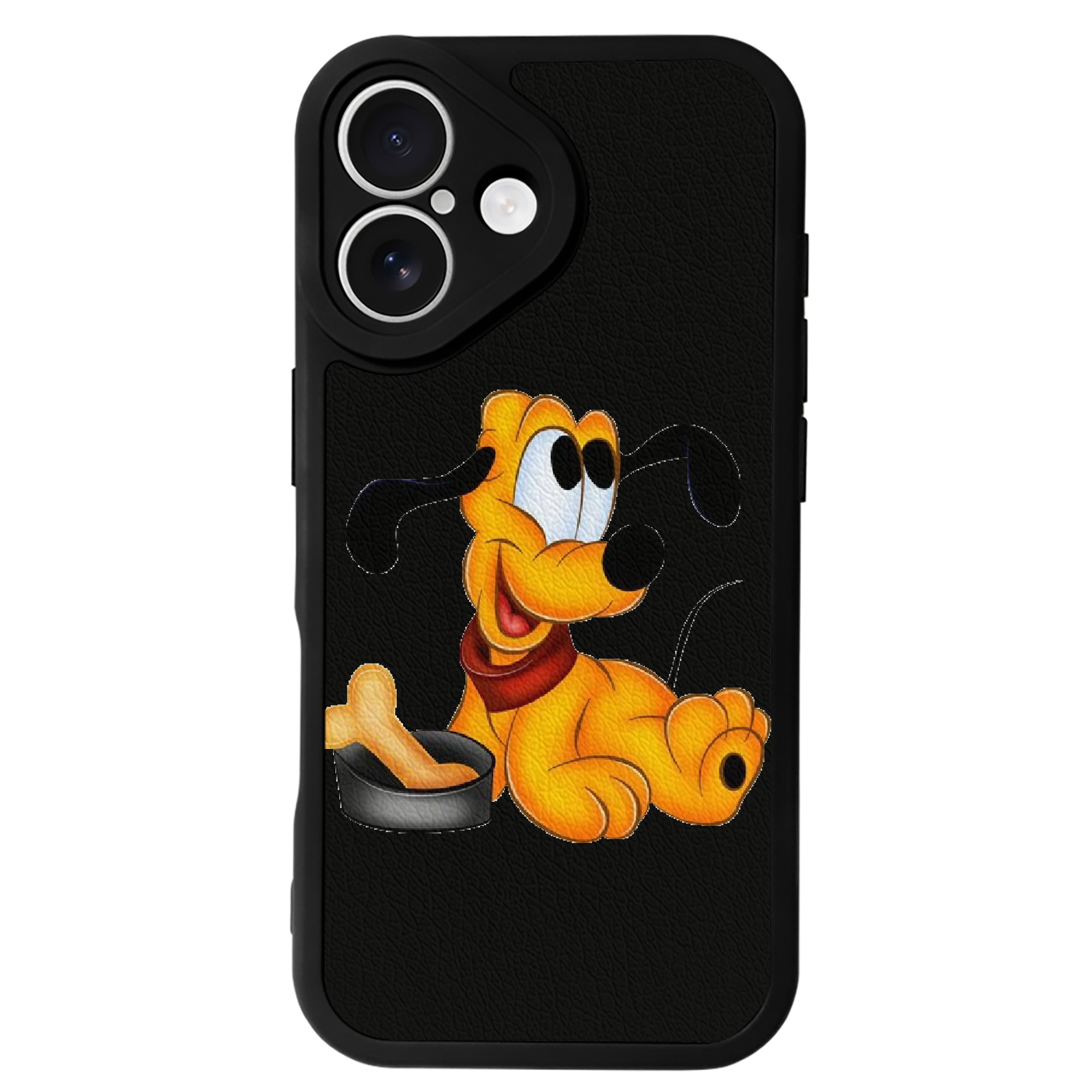 （画像用） ミッキーマウス Mickey Mouse 【iPhone 16シリーズ対応】シリコンスマホケース（レザー調） 材質：シリコン